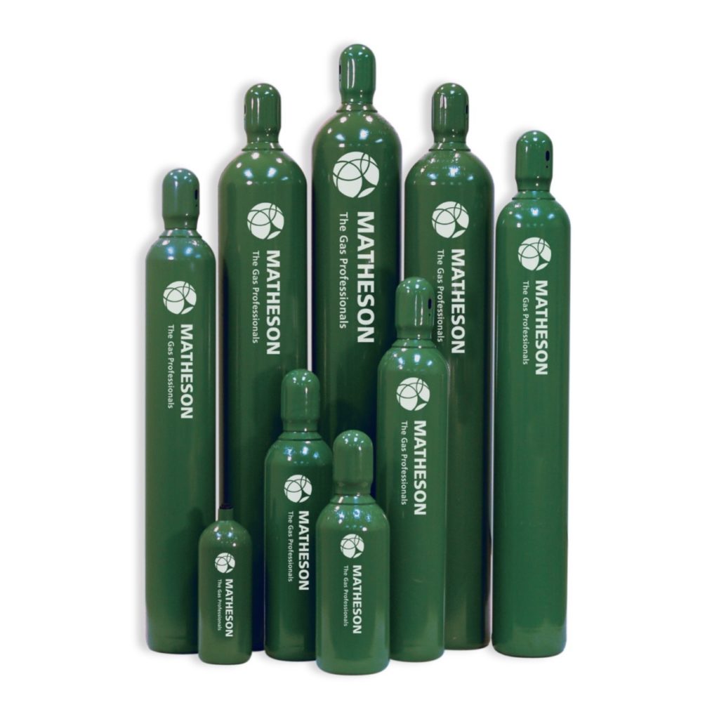 gas phase cylinders in a variety of sizes is a widely used gas supply option