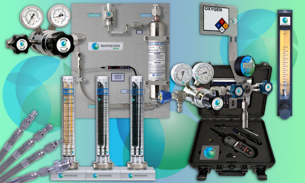 equipment for controlling compressed gases