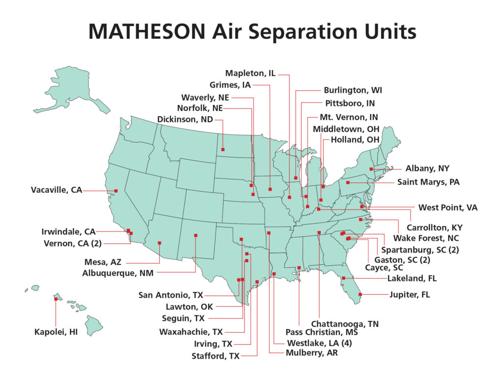 coast to coast supply of bulk nitrogen and CO2