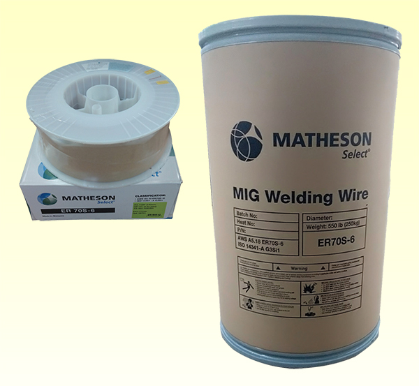 ER70S-6 MIG wire spool and drum